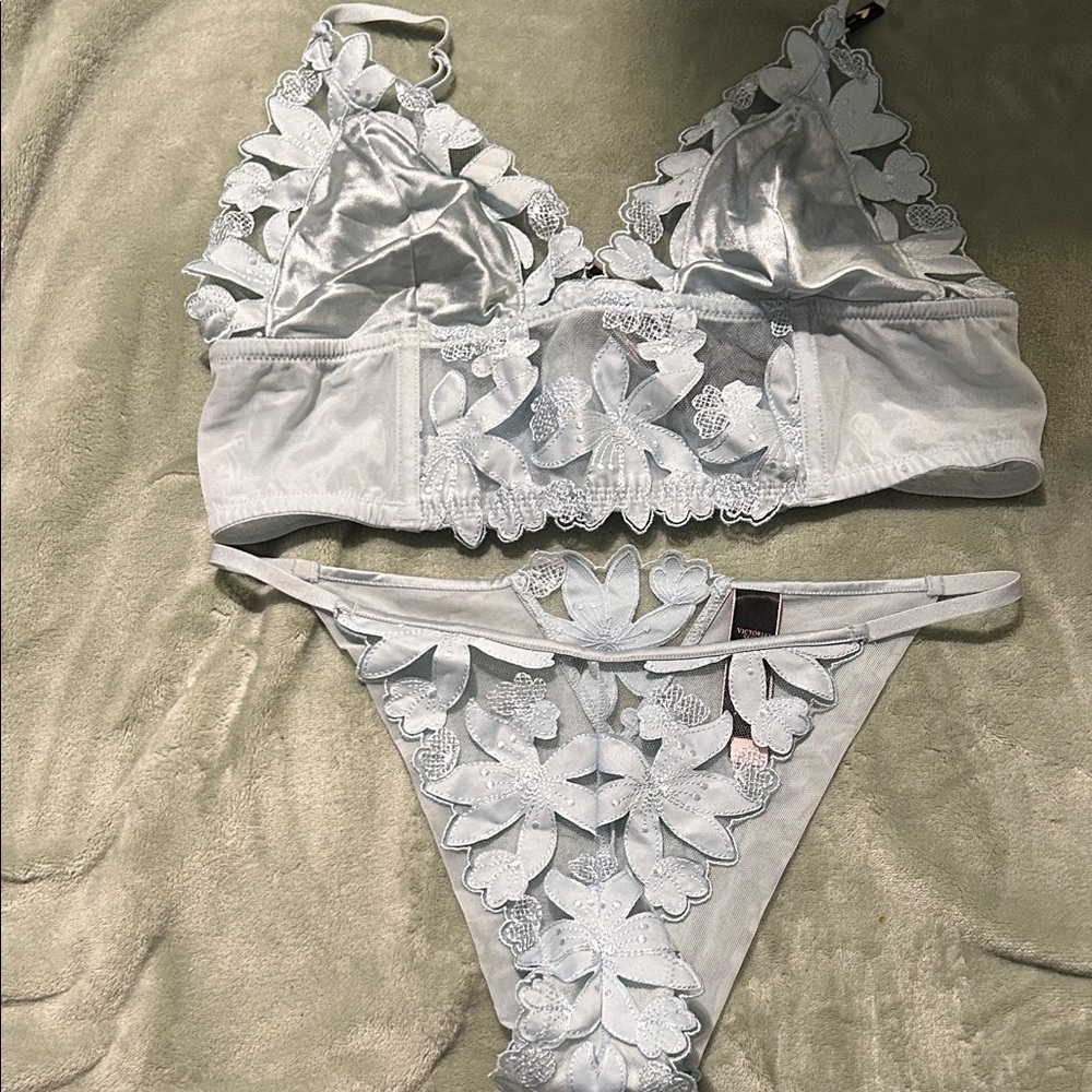 Lace Bralette and Panty Set
